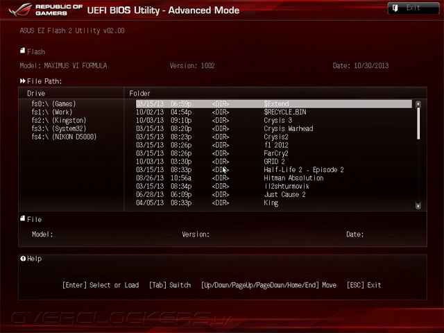 UEFI Setup ASUS MAXIMUS VI Formula UEFI Setup ASUS MAXIMUS VI Formula