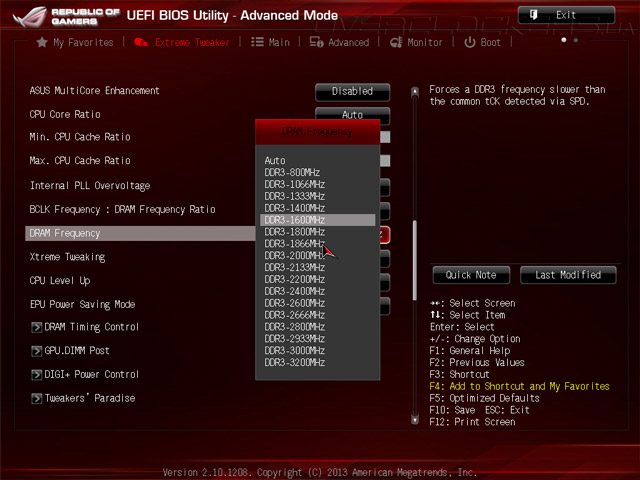 UEFI Setup ASUS Maximus VI Gene