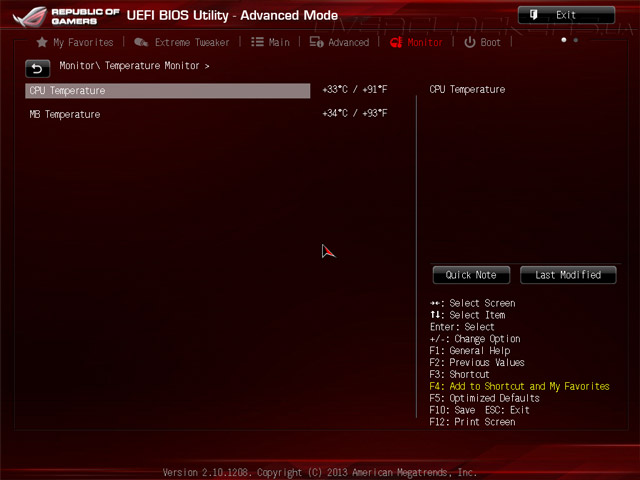 UEFI Setup ASUS Maximus VI Gene
