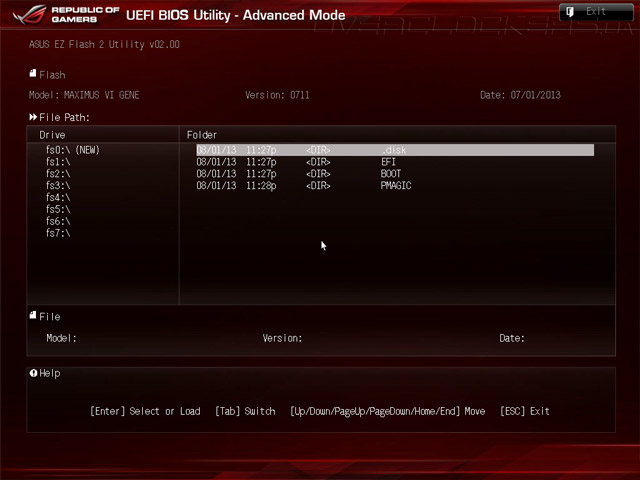 UEFI Setup ASUS Maximus VI Gene