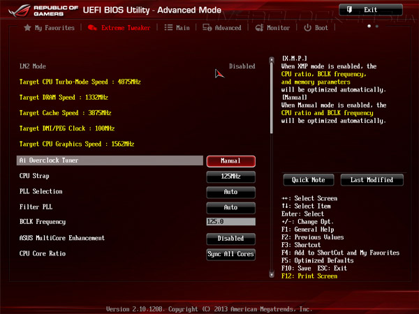 UEFI Setup ASUS Maximus VI Hero