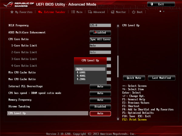 UEFI Setup ASUS Maximus VI Hero