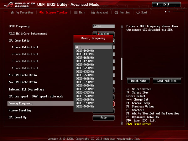 UEFI Setup ASUS Maximus VI Hero