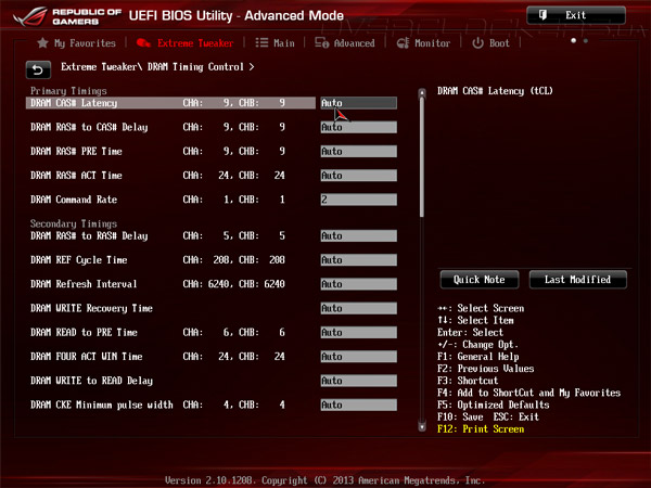 UEFI Setup ASUS Maximus VI Hero