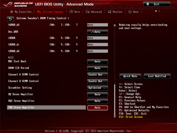 UEFI Setup ASUS Maximus VI Hero