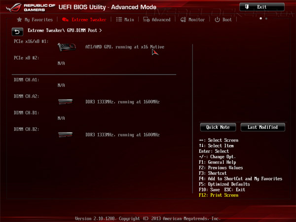 UEFI Setup ASUS Maximus VI Hero