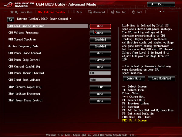 UEFI Setup ASUS Maximus VI Hero