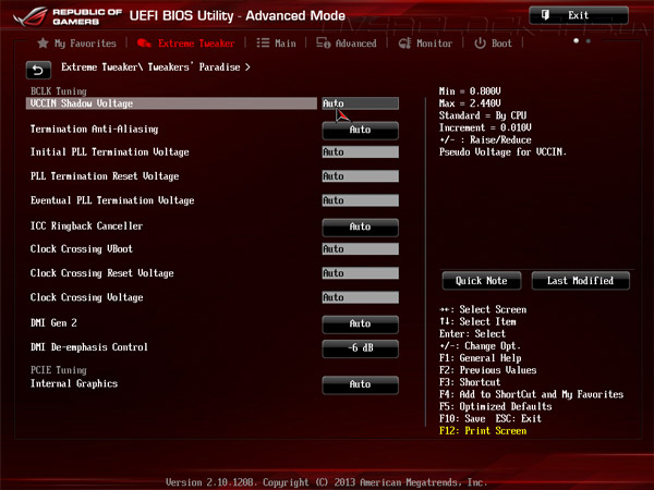 UEFI Setup ASUS Maximus VI Hero