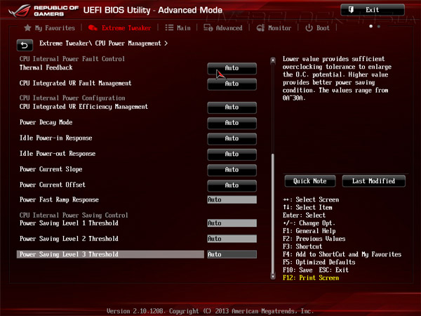 UEFI Setup ASUS Maximus VI Hero