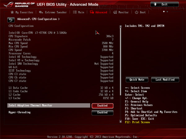 UEFI Setup ASUS Maximus VI Hero
