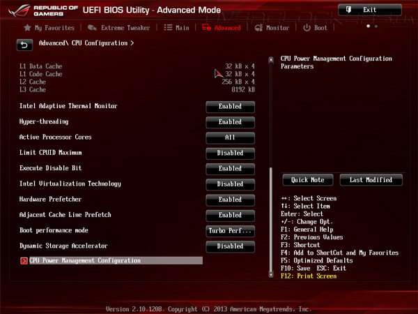 UEFI Setup ASUS Maximus VI Hero