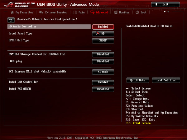 UEFI Setup ASUS Maximus VI Hero