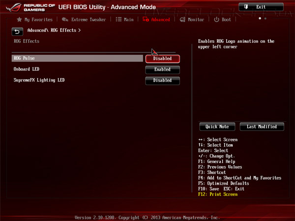 UEFI Setup ASUS Maximus VI Hero