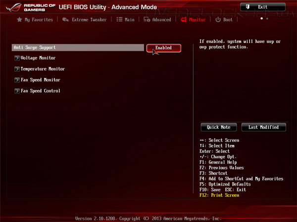 UEFI Setup ASUS Maximus VI Hero