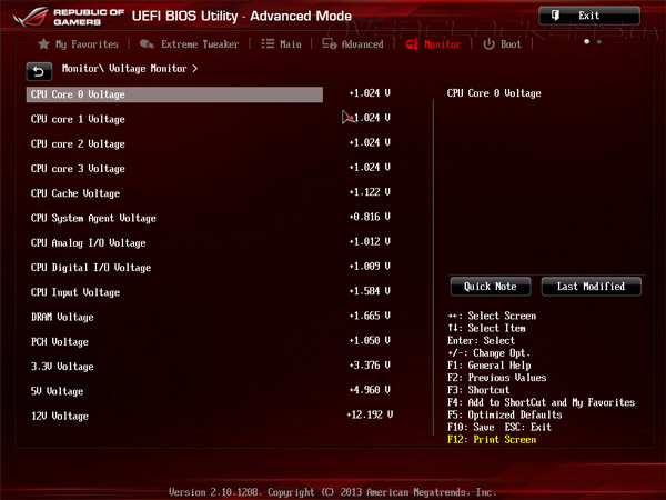 UEFI Setup ASUS Maximus VI Hero