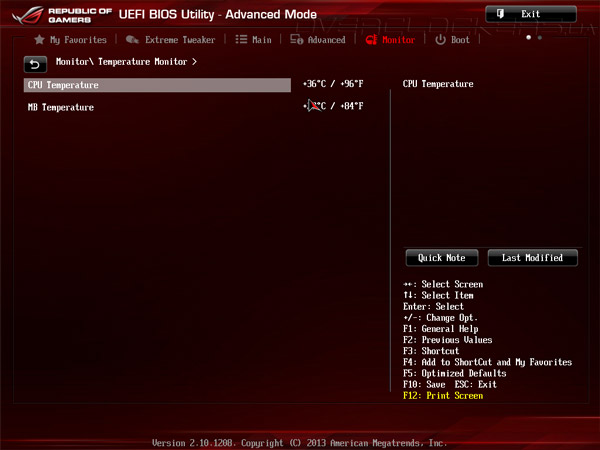 UEFI Setup ASUS Maximus VI Hero