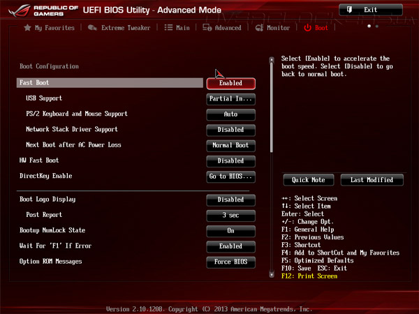 UEFI Setup ASUS Maximus VI Hero