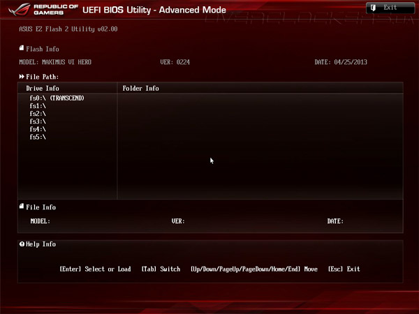 UEFI Setup ASUS Maximus VI Hero