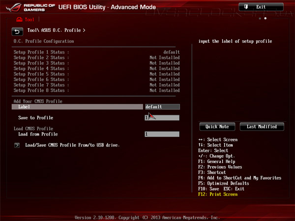 UEFI Setup ASUS Maximus VI Hero