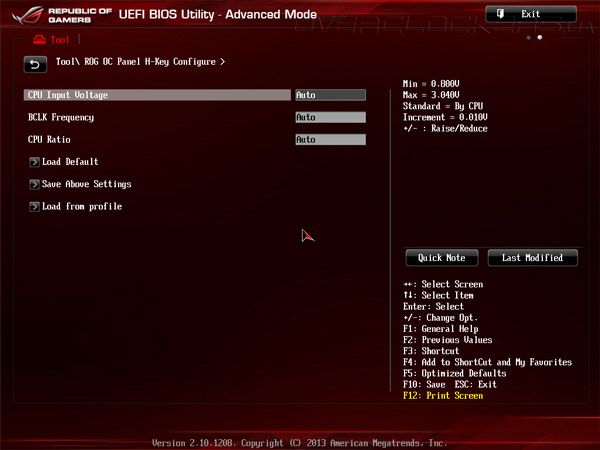 UEFI Setup ASUS Maximus VI Hero