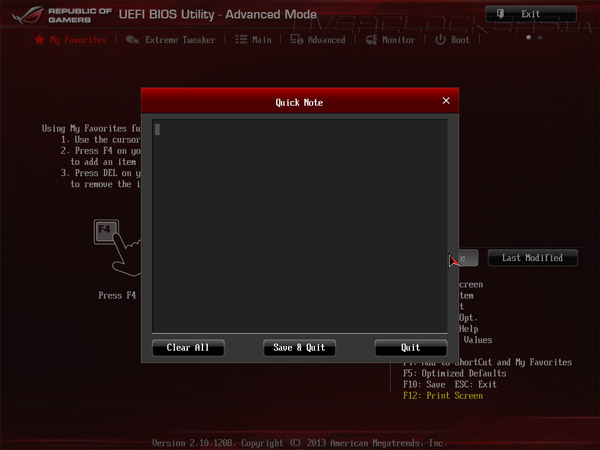 UEFI Setup ASUS Maximus VI Hero