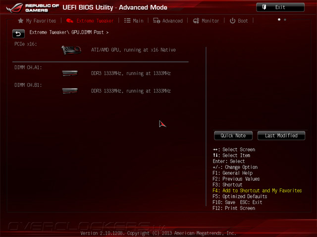 UEFI Setup ASUS Maximus VI Impact