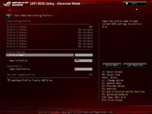 UEFI Setup ASUS Maximus VI Impact