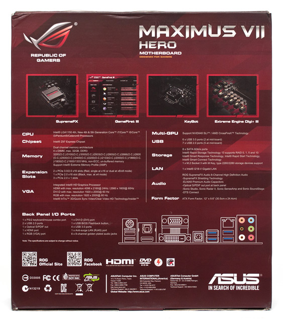 ASUS Maximus VII Hero