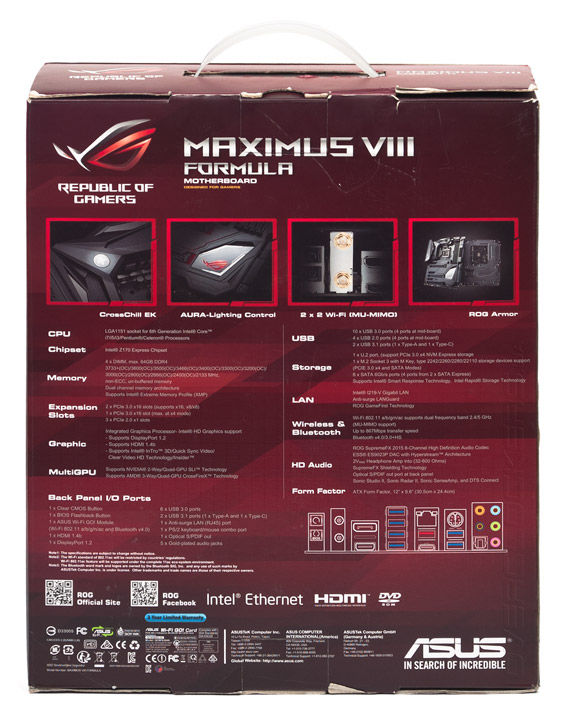 ASUS Maximus VIII Formula