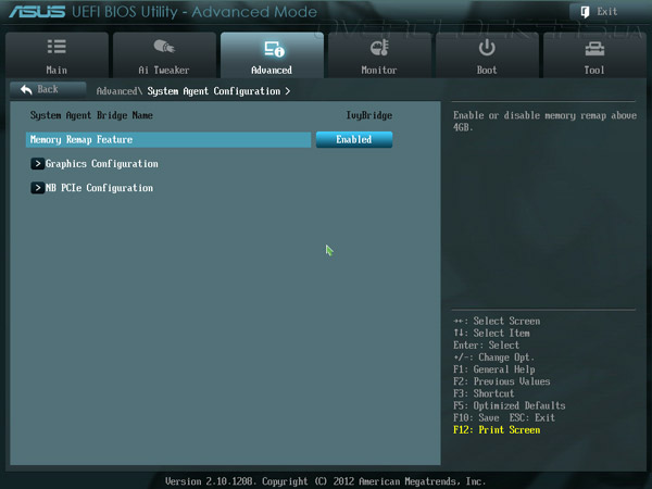 UEFI Setup ASUS P8Z77-M