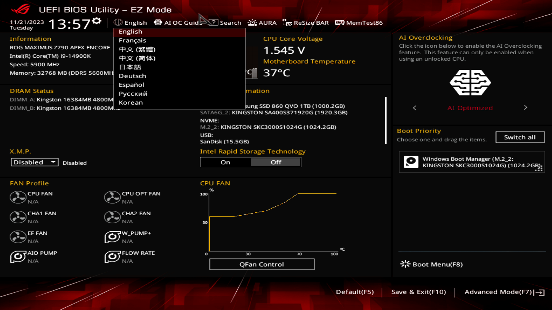 ASUS ROG Maximus Z790 Apex Encore