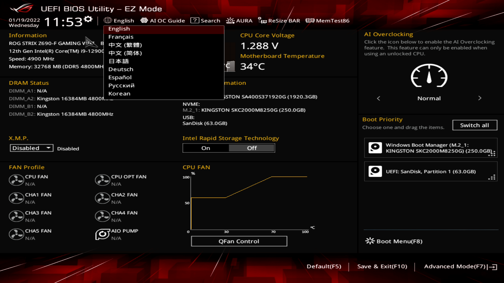 ASUS ROG Strix Z690-F Gaming WiFi