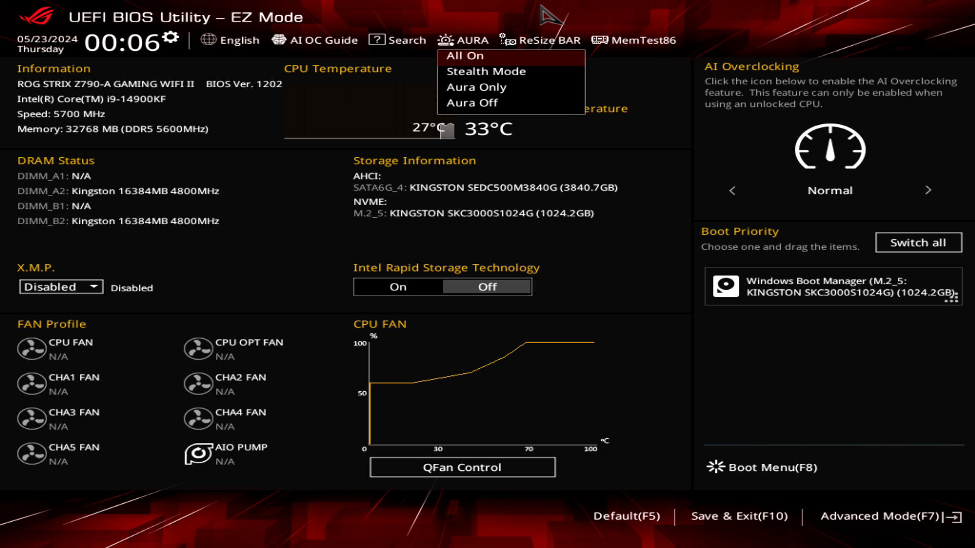 ASUS ROG Strix Z790-A Gaming WIFI II