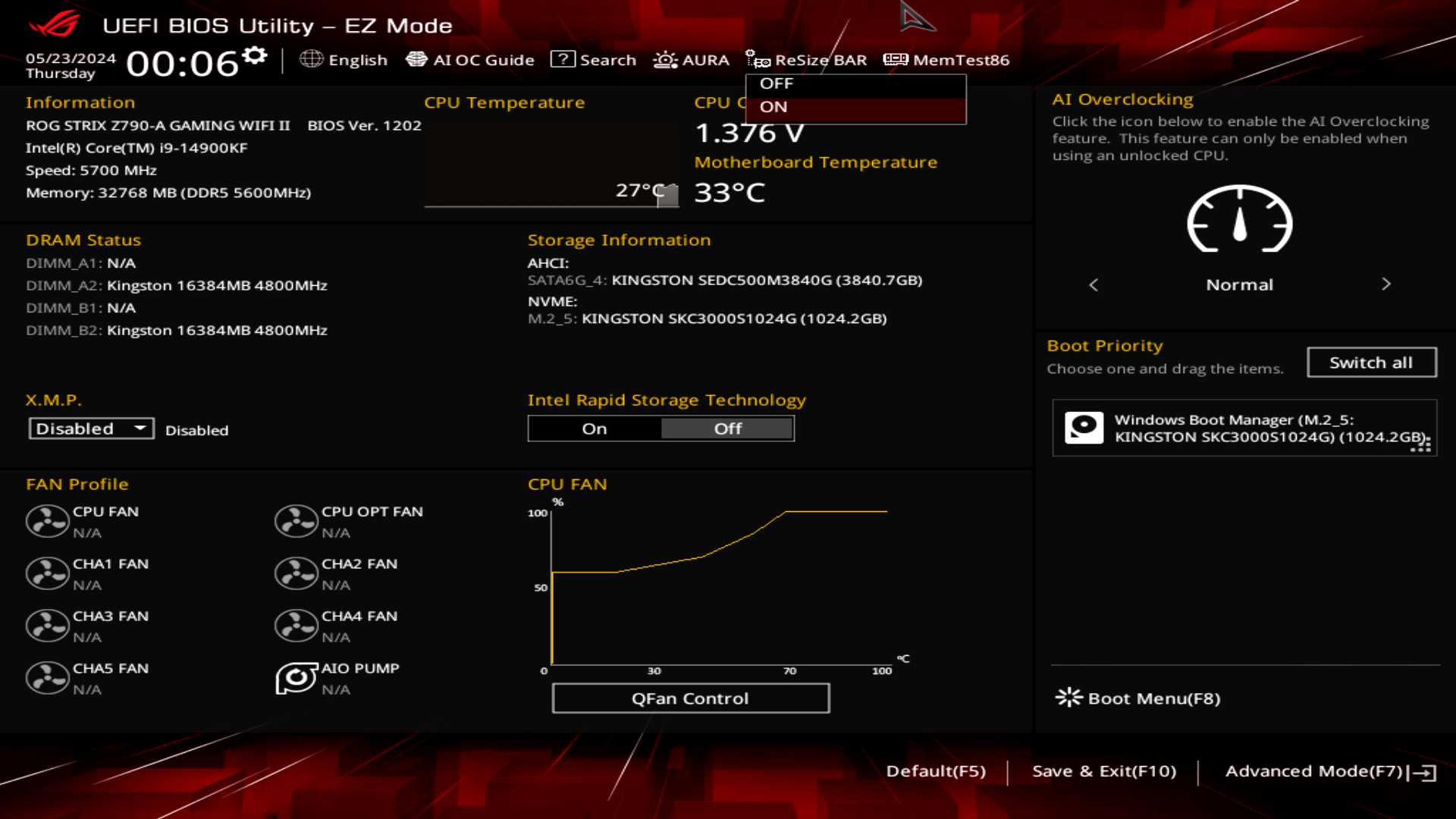 ASUS ROG Strix Z790-A Gaming WIFI II