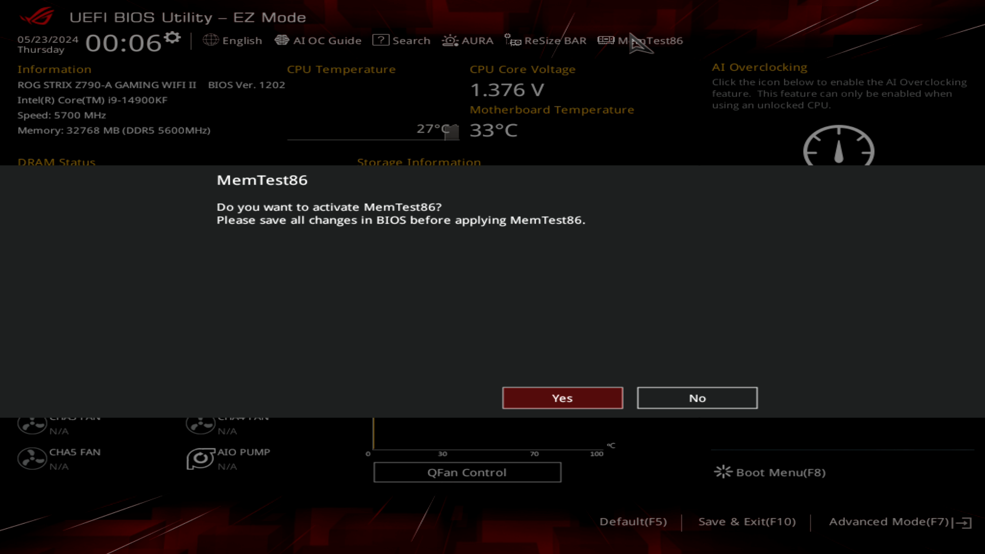 ASUS ROG Strix Z790-A Gaming WIFI II