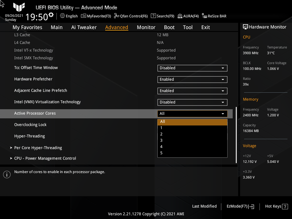 ASUS TUF Gaming Z590-Plus WiFi