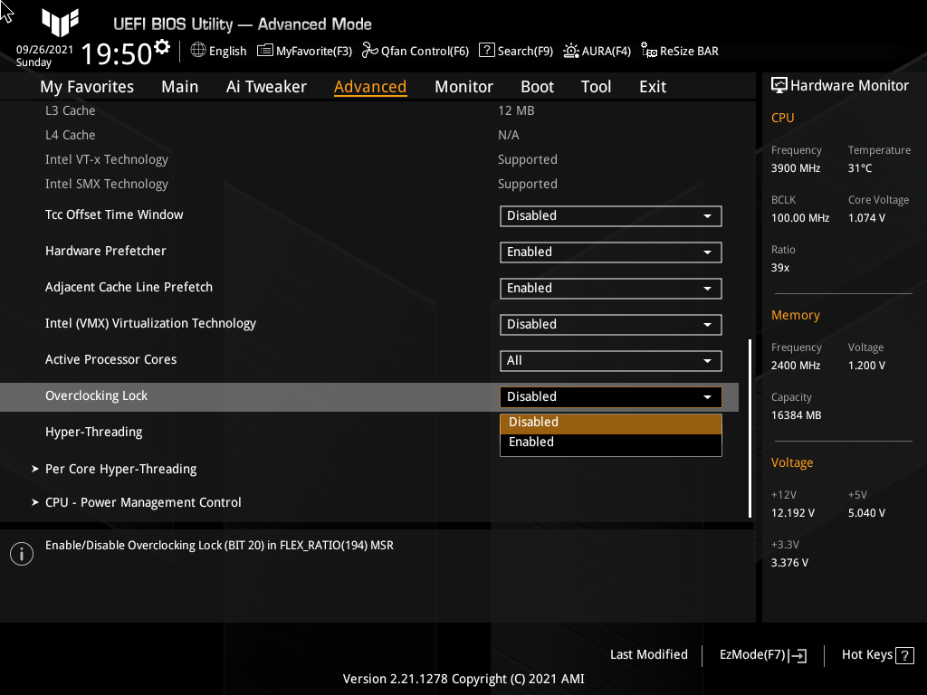 ASUS TUF Gaming Z590-Plus WiFi