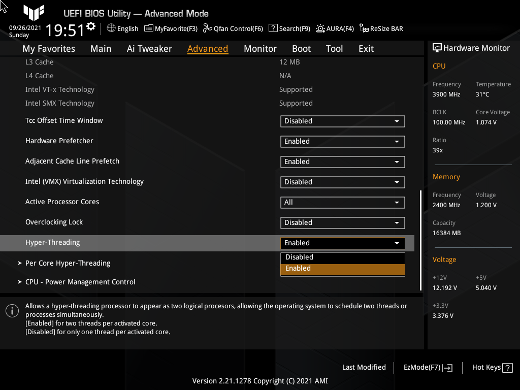 ASUS TUF Gaming Z590-Plus WiFi