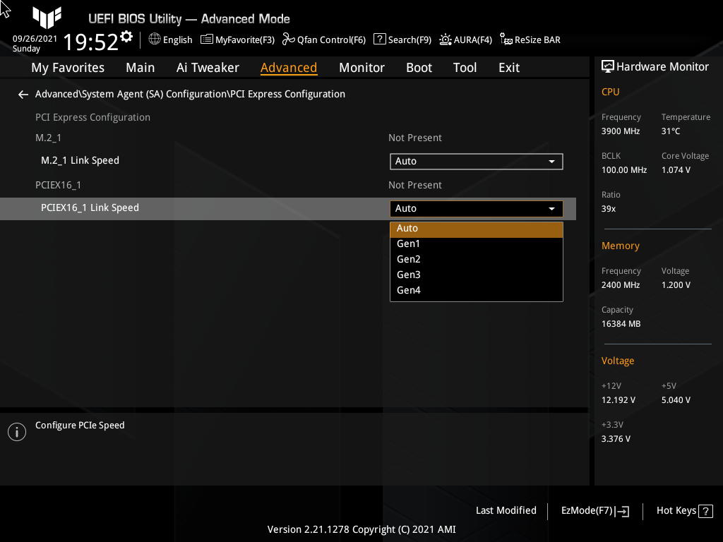 ASUS TUF Gaming Z590-Plus WiFi