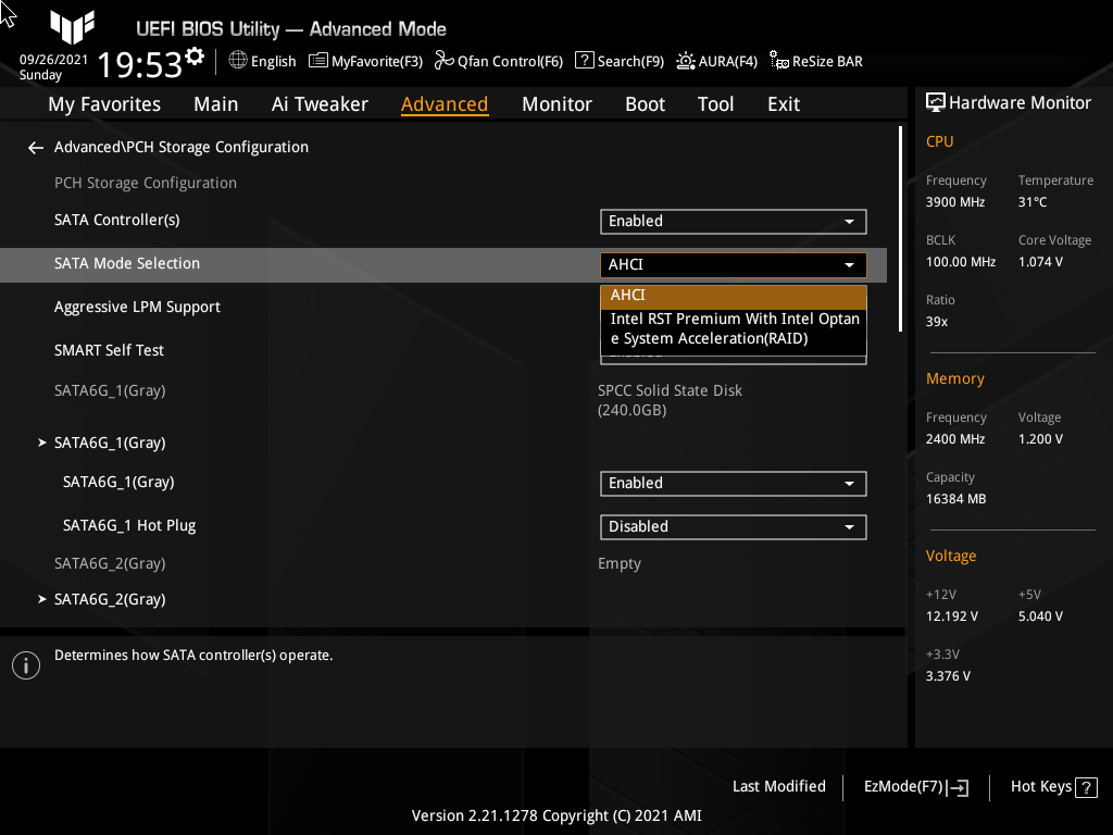ASUS TUF Gaming Z590-Plus WiFi