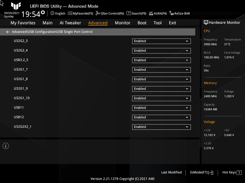 ASUS TUF Gaming Z590-Plus WiFi