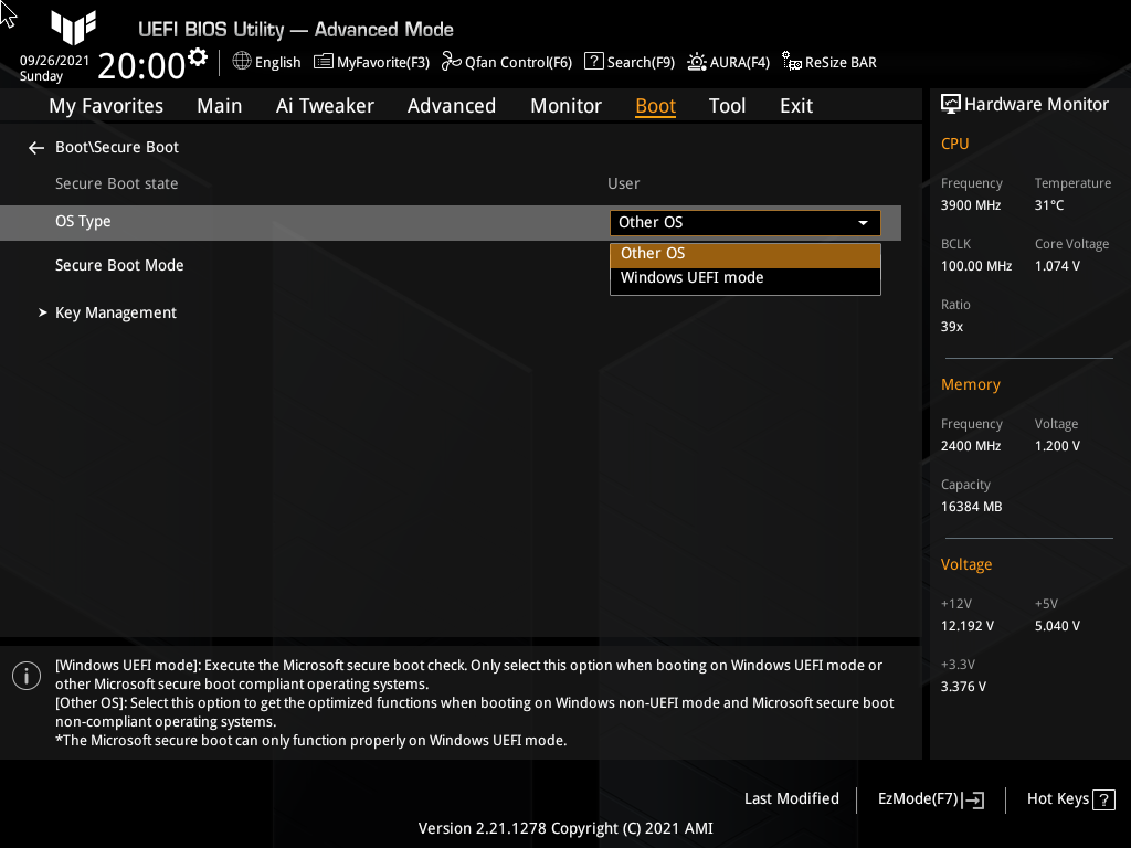 ASUS TUF Gaming Z590-Plus WiFi