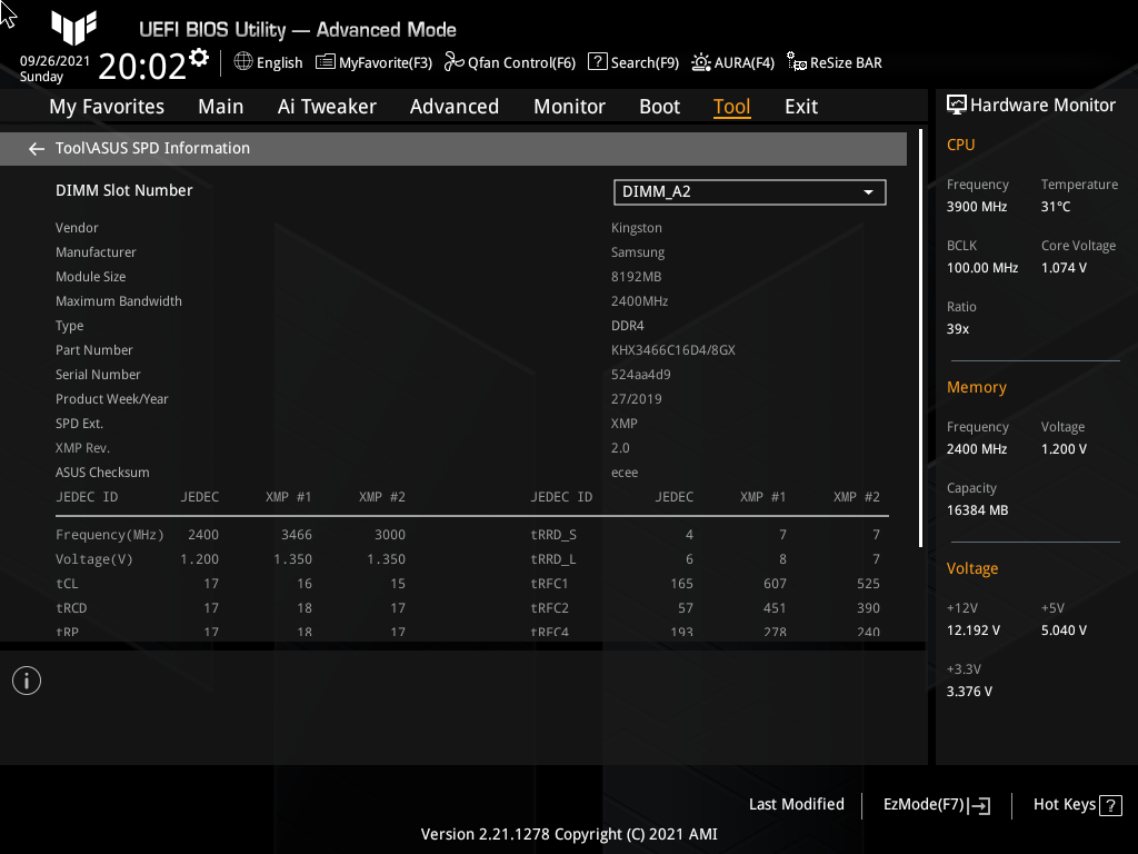 ASUS TUF Gaming Z590-Plus WiFi