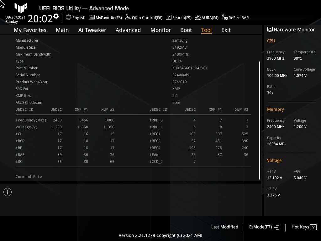 ASUS TUF Gaming Z590-Plus WiFi
