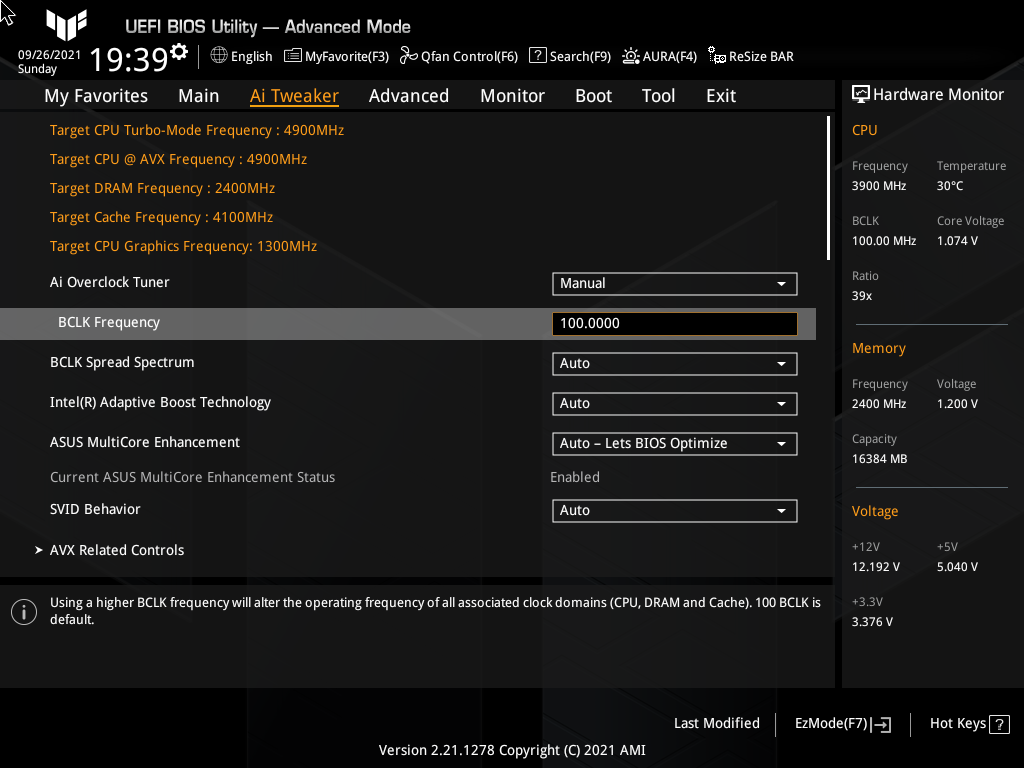 ASUS TUF Gaming Z590-Plus WiFi
