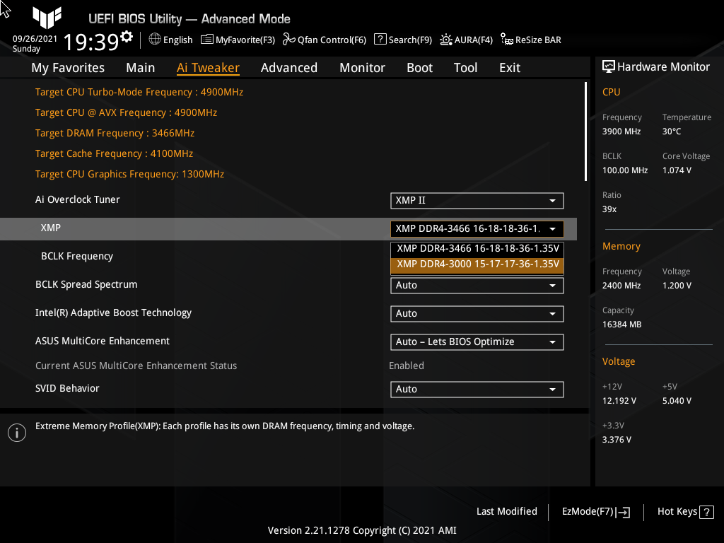 ASUS TUF Gaming Z590-Plus WiFi
