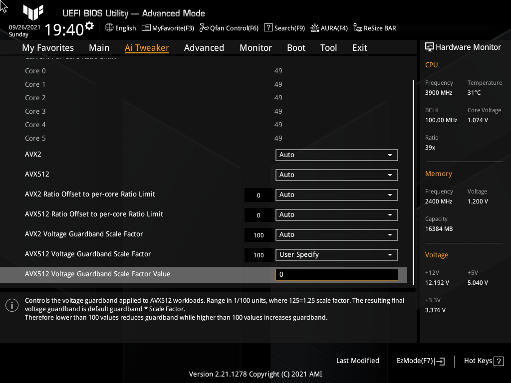 ASUS TUF Gaming Z590-Plus WiFi