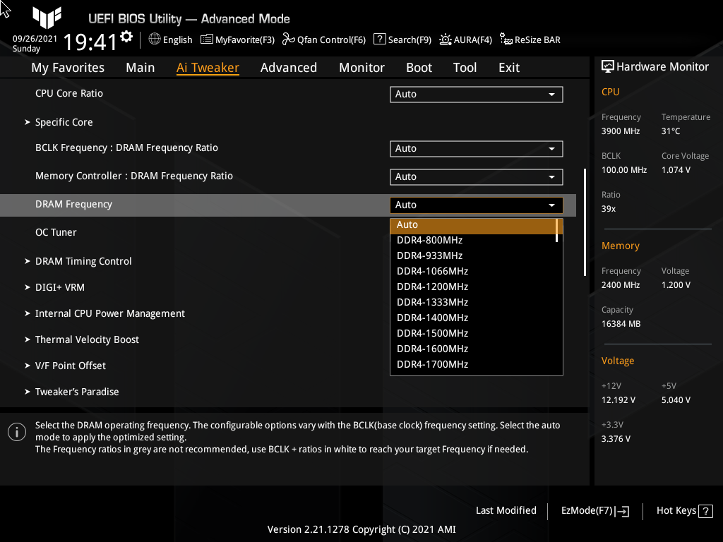 ASUS TUF Gaming Z590-Plus WiFi