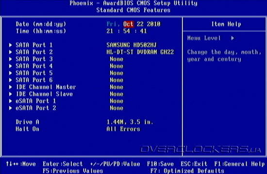 BIOS Setup Foxconn Blood Rage GTI
