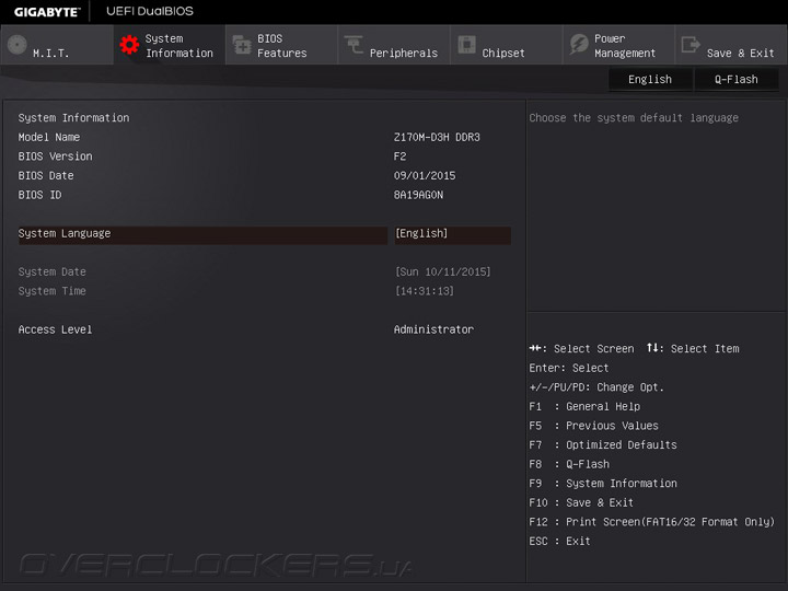 Gigabyte GA-Z170M-D3H DDR3